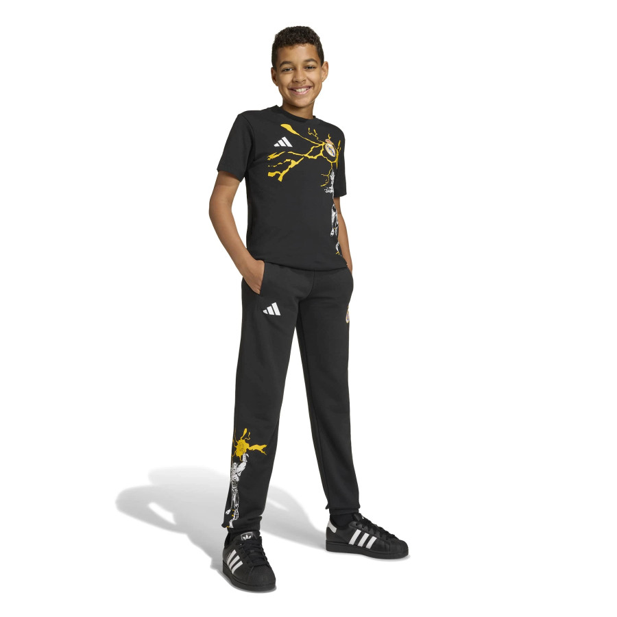 T-shirt junior Real Madrid Marvel Avengers noir
