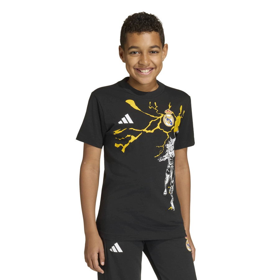 T-shirt junior Real Madrid Marvel Avengers noir