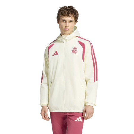 Veste imperméable Real Madrid ivoire
