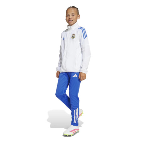Veste survêtement junior Real Madrid blanc