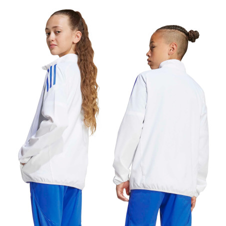 Veste survêtement junior Real Madrid blanc