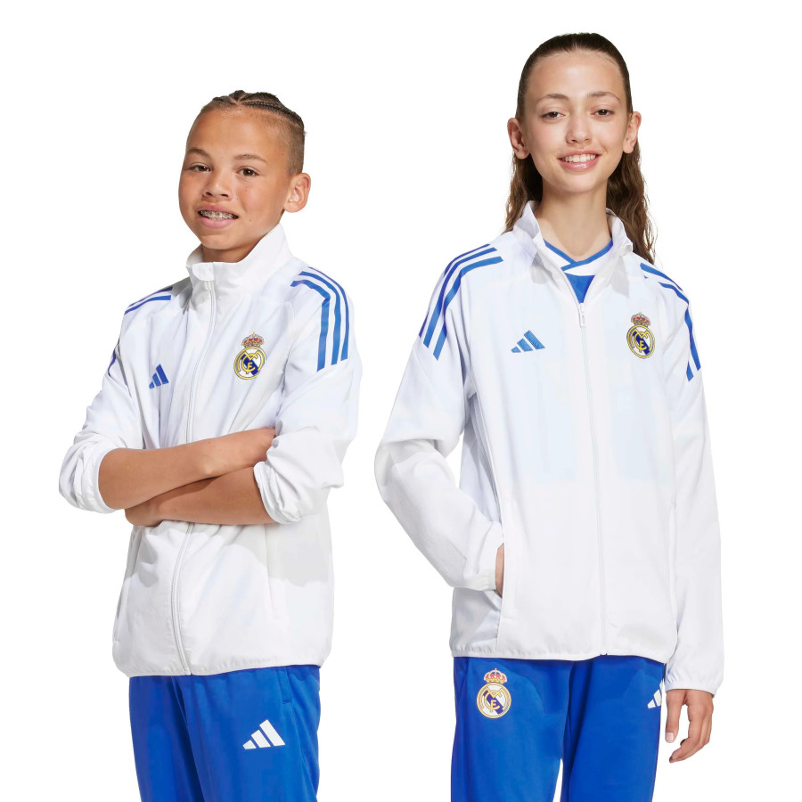 Veste survêtement junior Real Madrid blanc