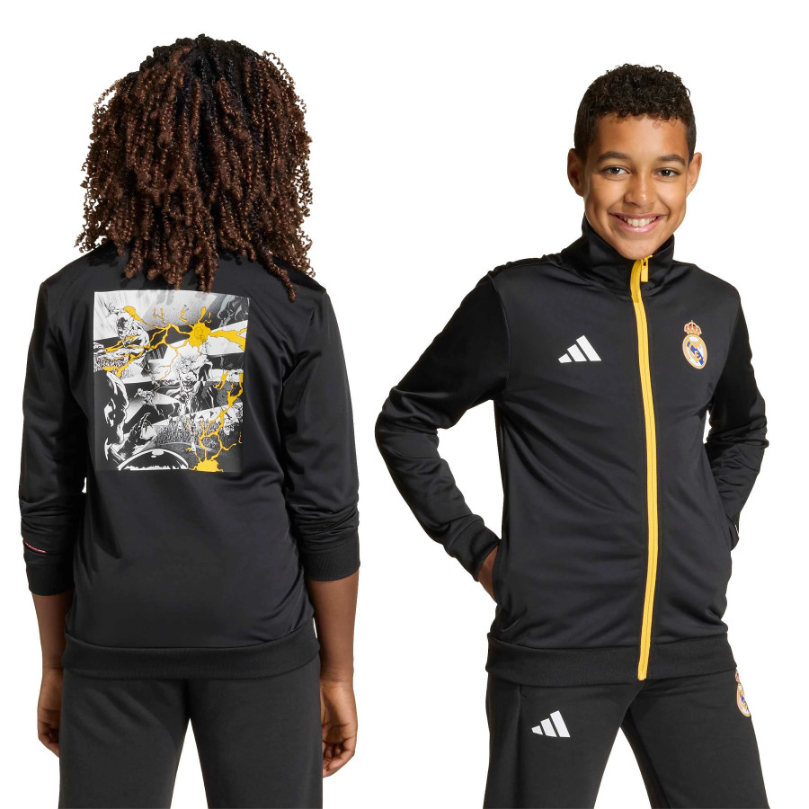 Veste survêtement junior Real Madrid Marvel Avengers noir