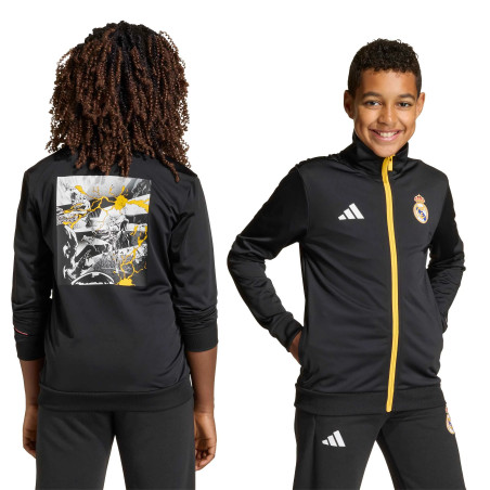 Veste survêtement junior Real Madrid Marvel Avengers noir