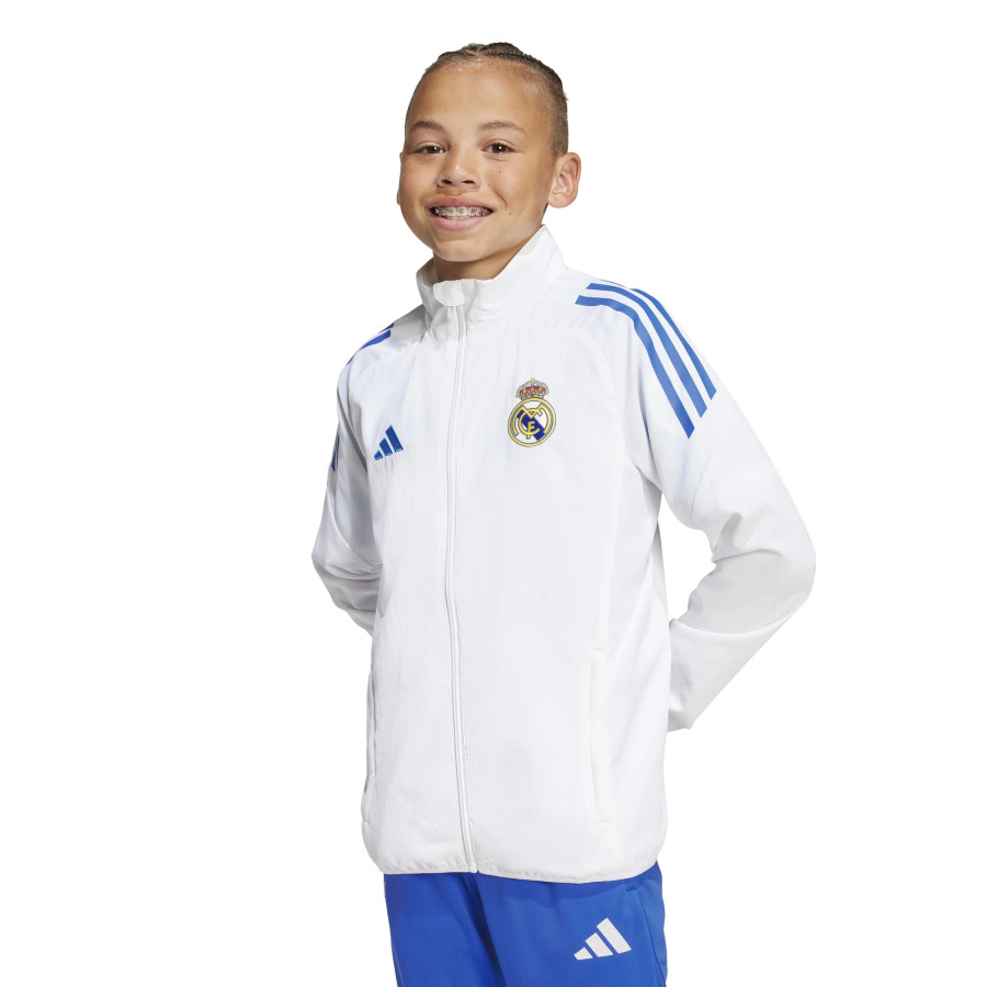 Veste survêtement junior Real Madrid blanc