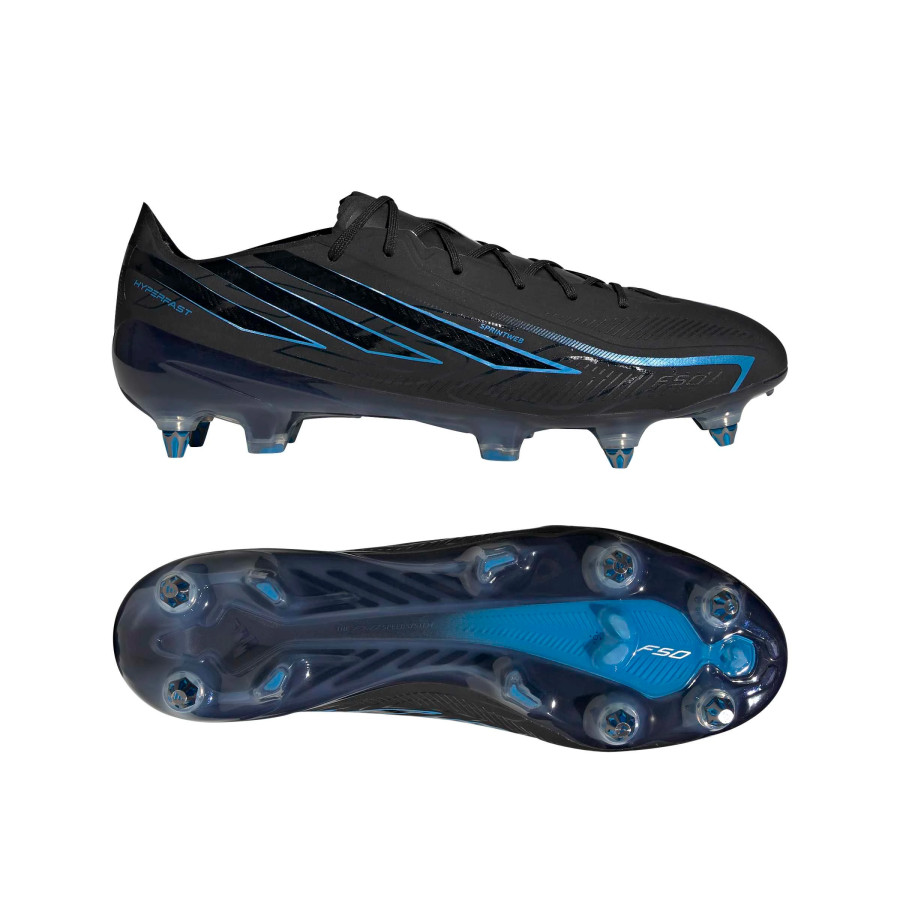 adidas F50 Hyperfast Elite SG noir bleu
