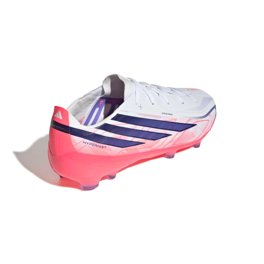 adidas F50 Hyperfast Elite junior FG blanc rose
