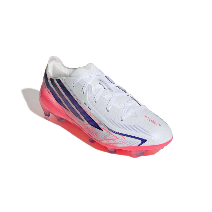 adidas F50 Hyperfast Elite junior FG blanc rose