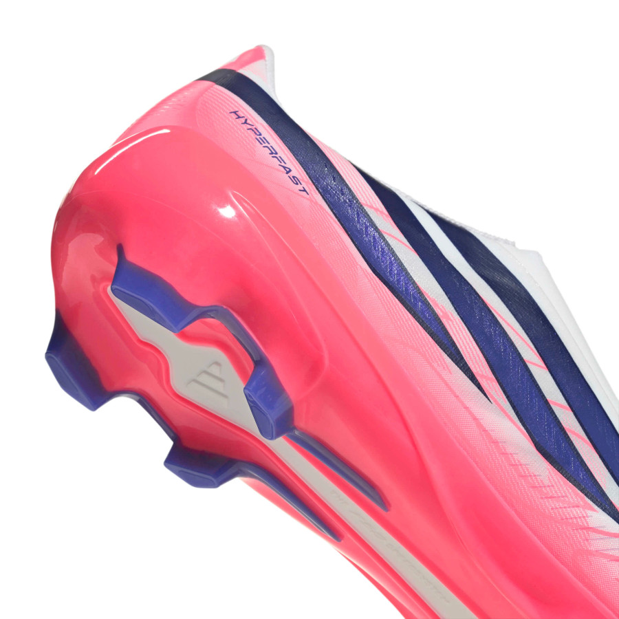 adidas F50 Hyperfast League Laceless FG blanc rose
