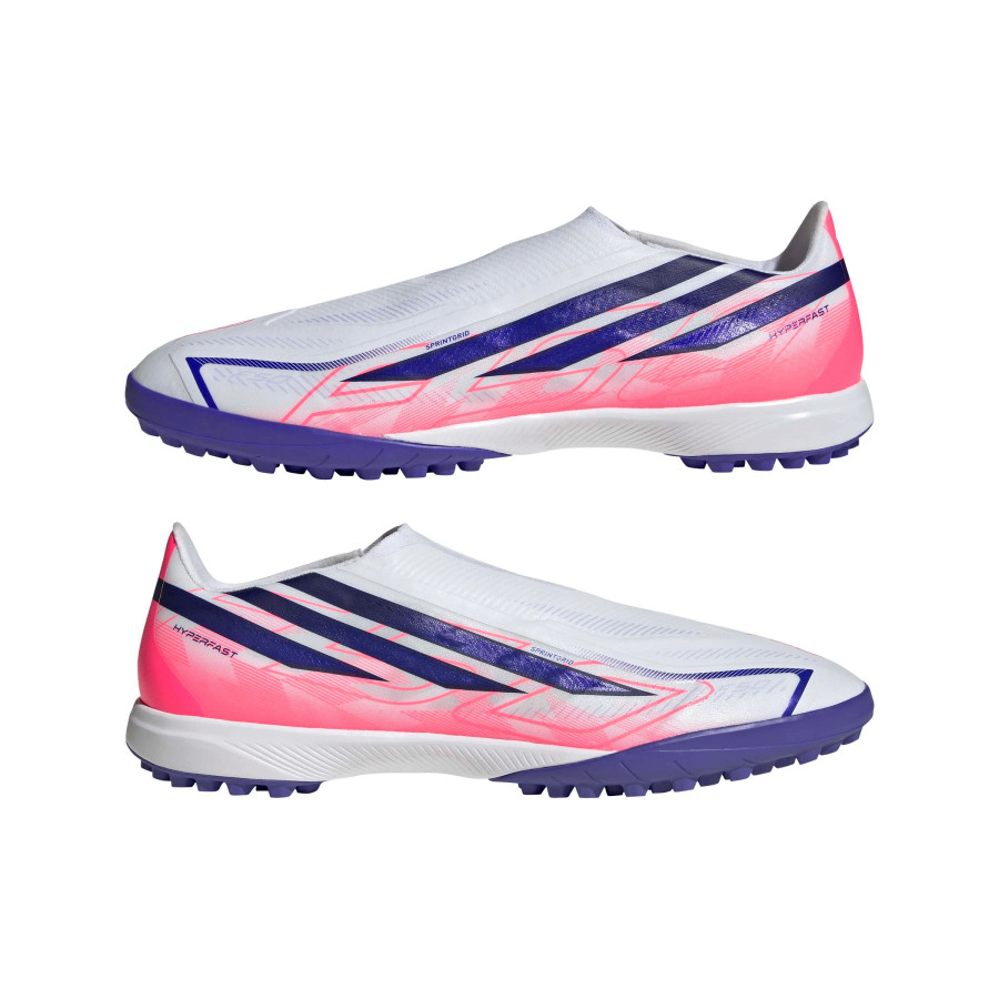 adidas F50 Hyperfast League Laceless Turf blanc rose