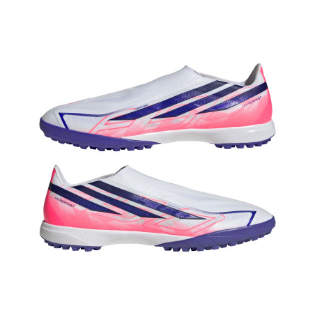 adidas F50 Hyperfast League Laceless Turf blanc rose