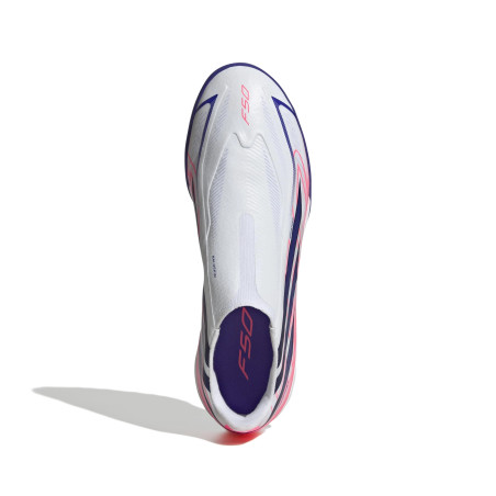 adidas F50 Hyperfast League Laceless Turf blanc rose