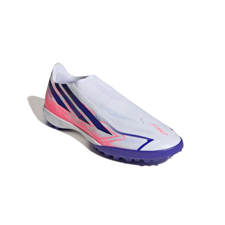 adidas F50 Hyperfast League Laceless Turf blanc rose