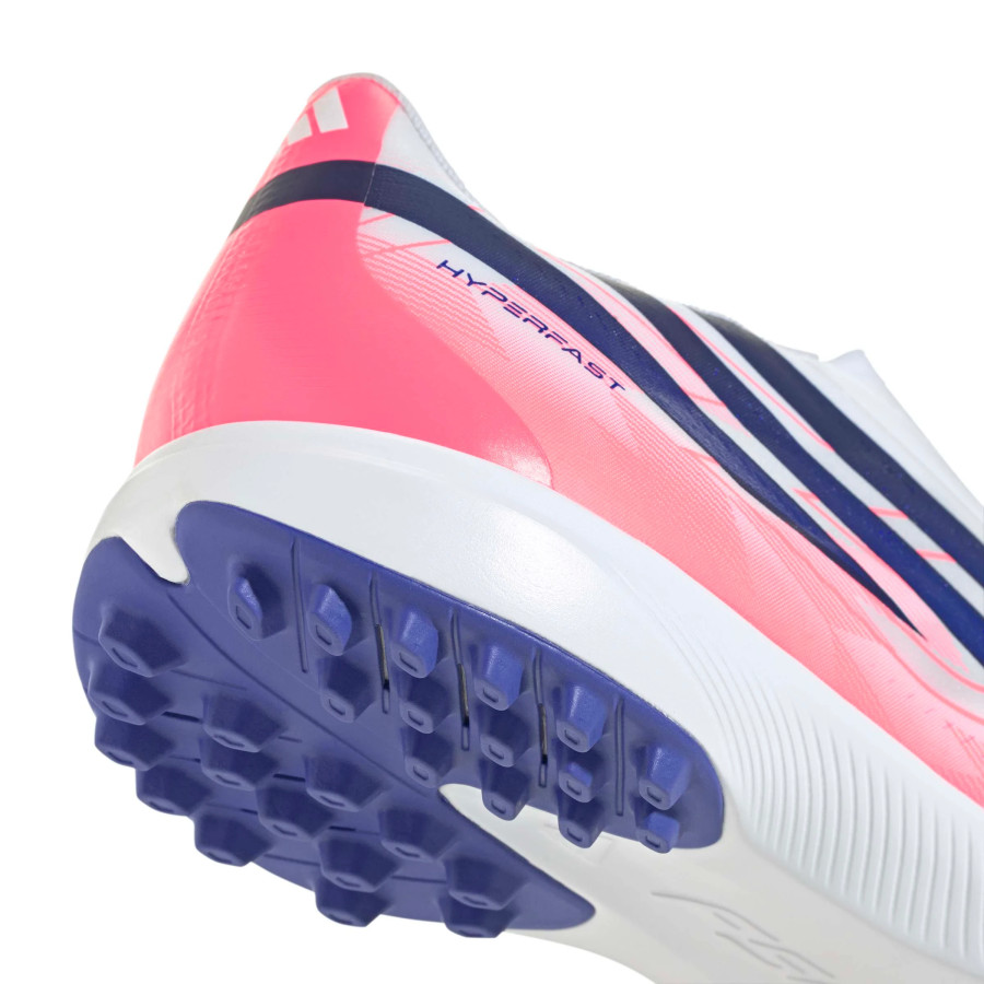 adidas F50 Hyperfast League Laceless Turf blanc rose
