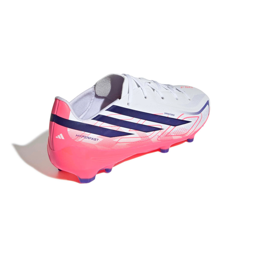 adidas F50 Hyperfast League junior FG blanc rose