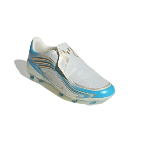 adidas F50 Messi Elite junior FG blanc bleu