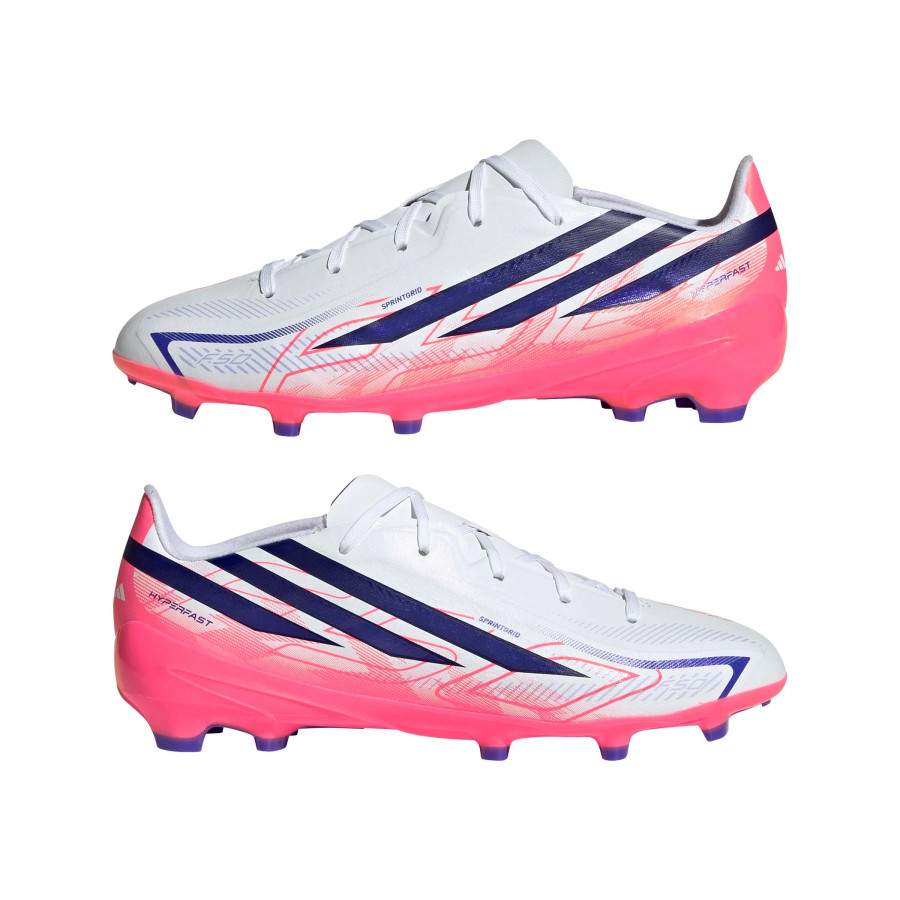 adidas F50 Hyperfast League junior FG blanc rose