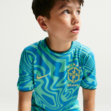 Maillot avant match junior Brésil vert