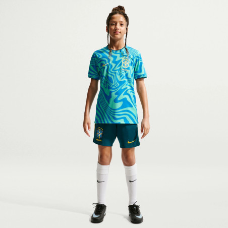 Maillot avant match junior Brésil vert