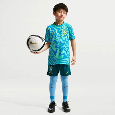 Maillot avant match junior Brésil vert