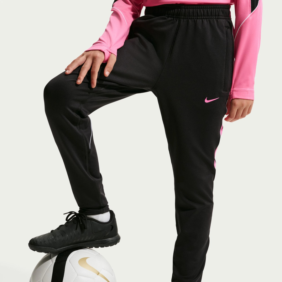 Pantalon survêtement junior Nike Strike noir rose