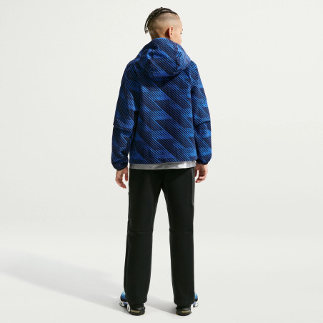 Veste survêtement junior Equipe de France Tech bleu