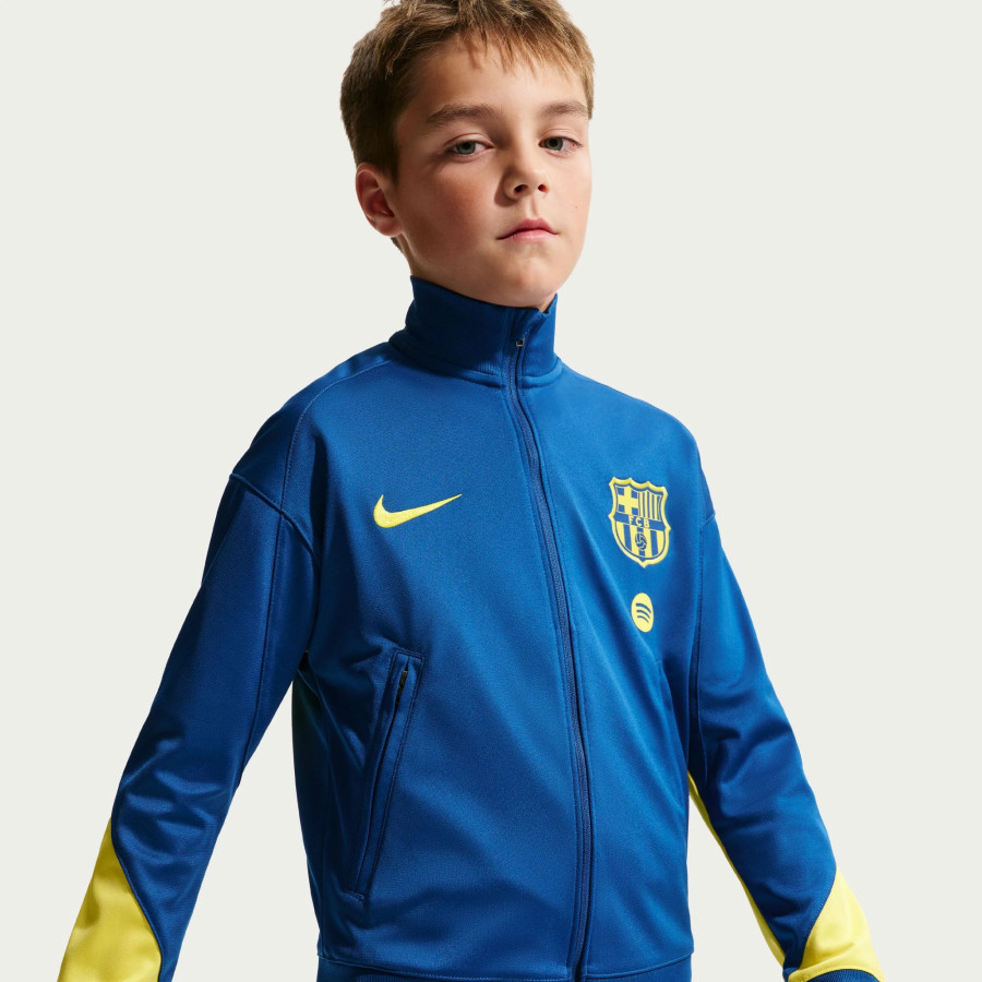 Ensemble survêtement junior FC Barcelone bleu
