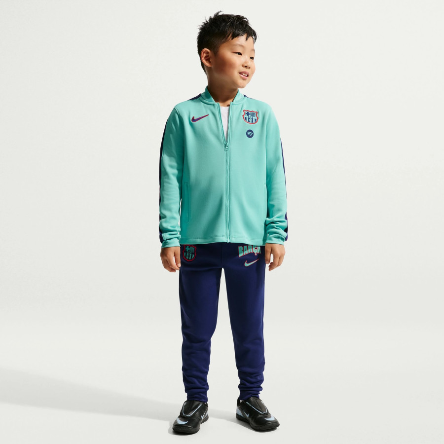 Ensemble survêtement junior FC Barcelone Strike vert bleu