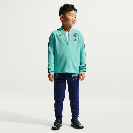 Ensemble survêtement junior FC Barcelone Strike vert bleu