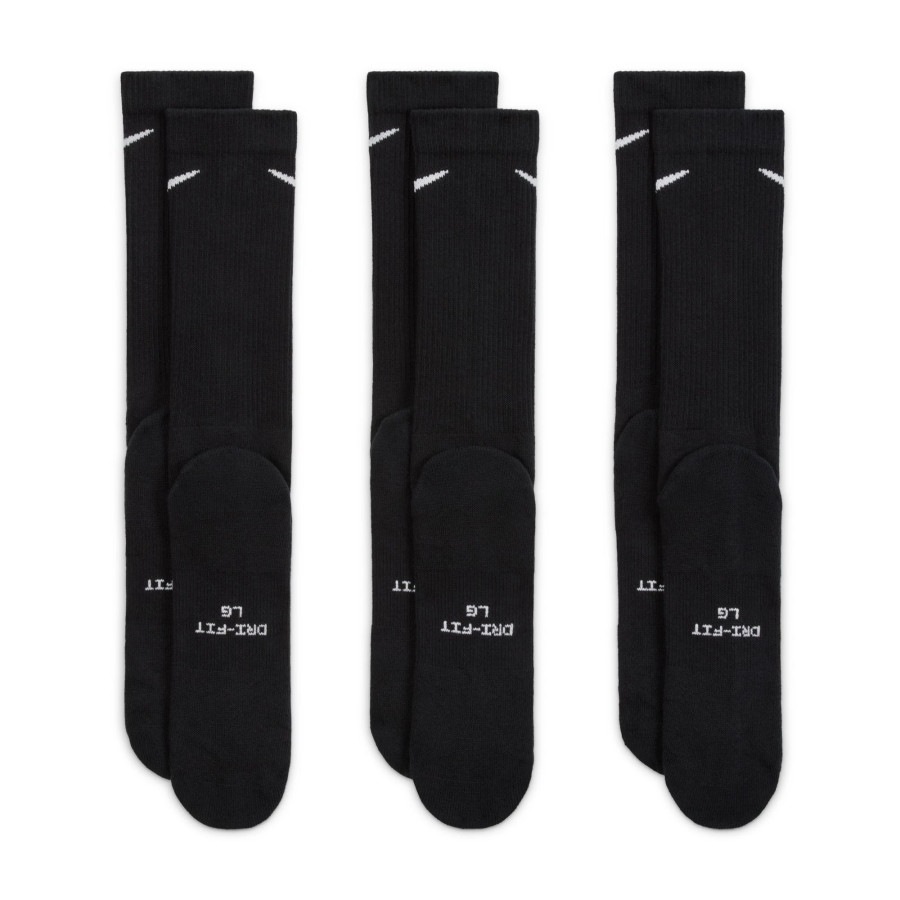 Lot 3 paires chaussettes Nike Everyday Elevated noir