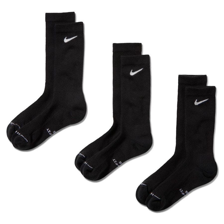 Lot 3 paires chaussettes Nike Everyday Elevated noir
