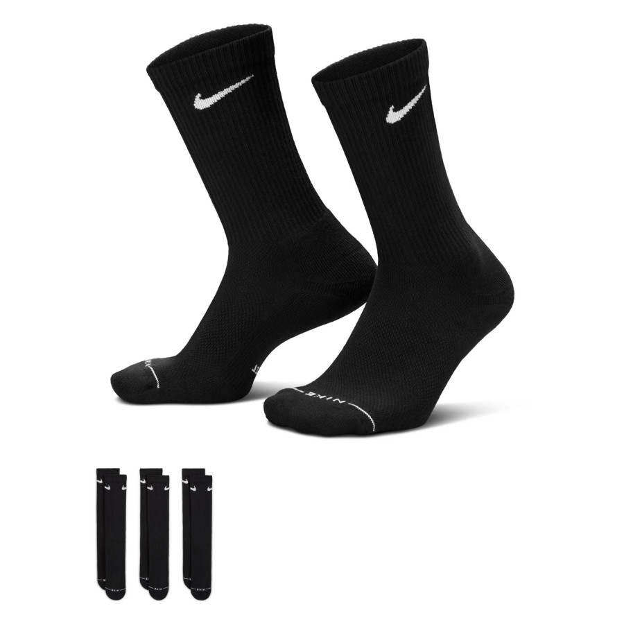Lot 3 paires chaussettes Nike Everyday Elevated noir