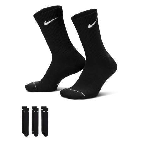 Lot 3 paires chaussettes Nike Everyday Elevated noir