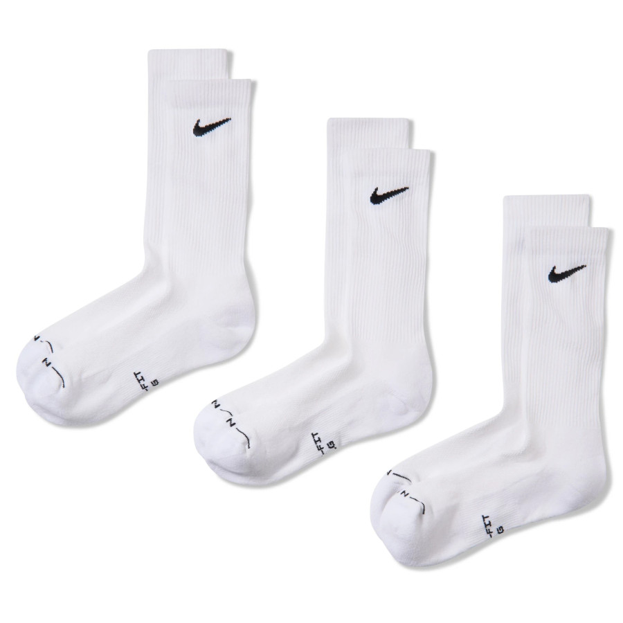 Lot 3 paires chaussettes Nike Everyday Elevated blanc