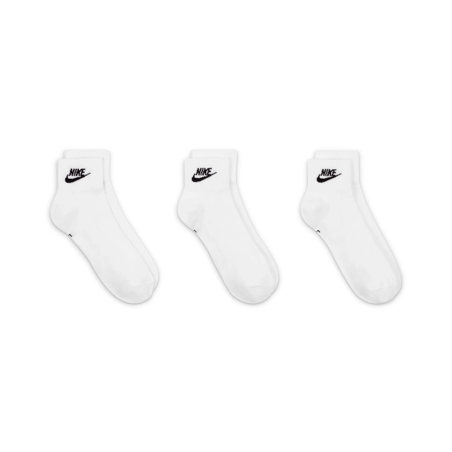 Lot 3 paires chaussettes basses Nike Sportswear Everyday blanc