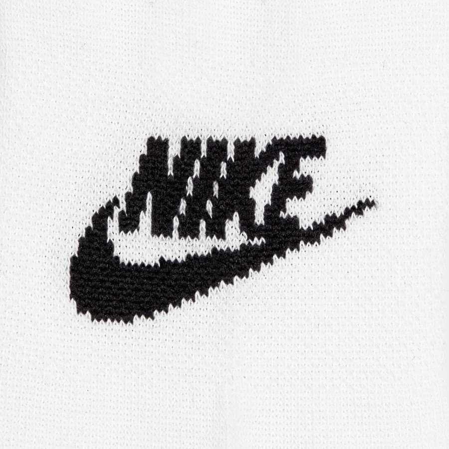 Lot 3 paires chaussettes invisibles Nike Sportswear Everyday blanc