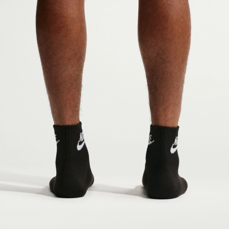 Lot 3 paires chaussettes basses Nike Sportswear Everyday noir