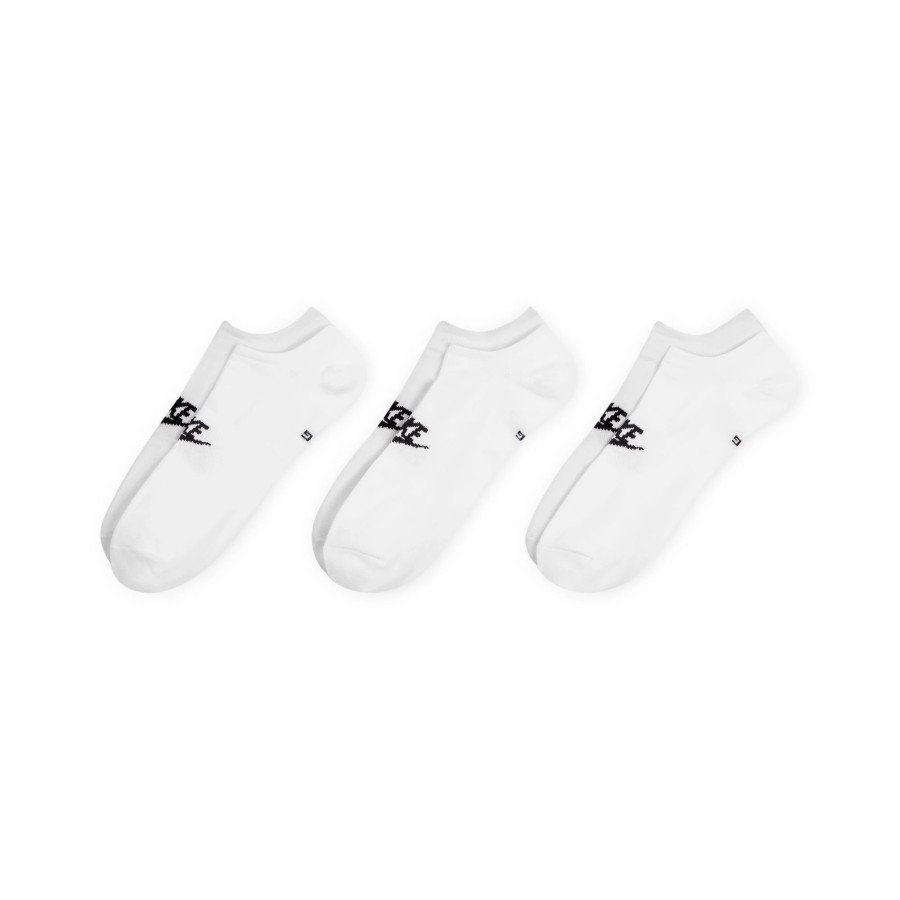 Lot 3 paires chaussettes invisibles Nike Sportswear Everyday blanc