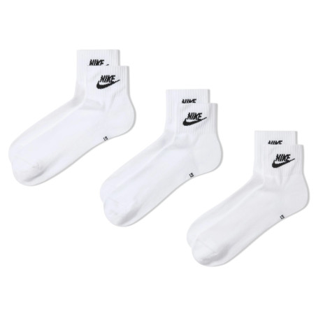 Lot 3 paires chaussettes basses Nike Sportswear Everyday blanc