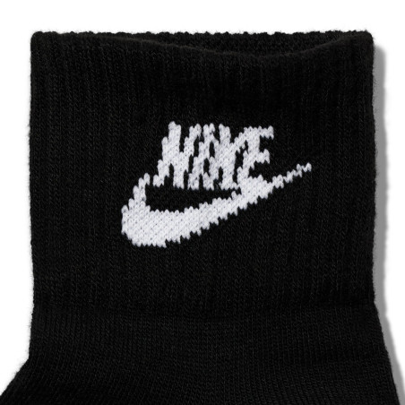 Lot 3 paires chaussettes basses Nike Sportswear Everyday noir