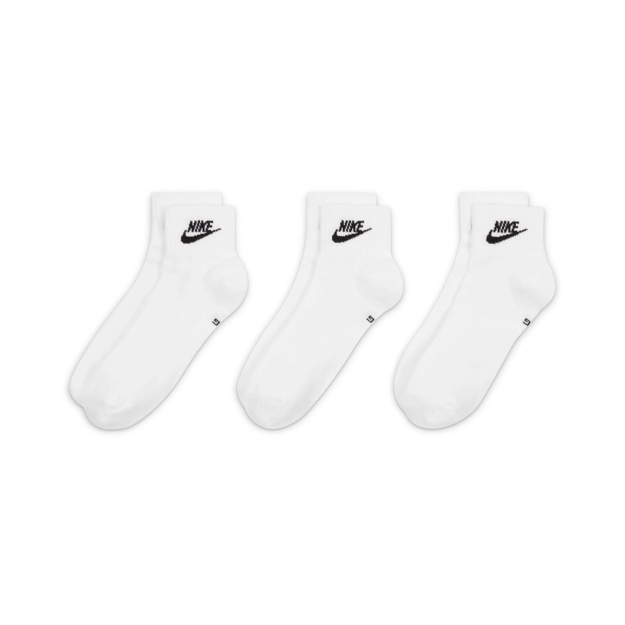 Lot 3 paires chaussettes basses Nike Sportswear Everyday blanc