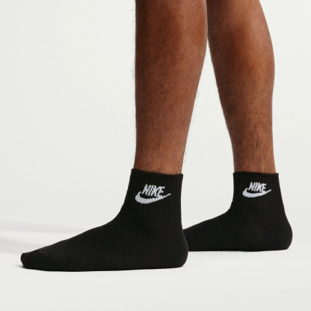 Lot 3 paires chaussettes basses Nike Sportswear Everyday noir