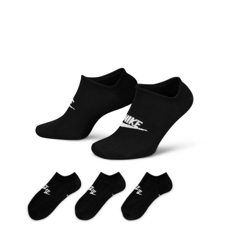 Lot 3 paires chaussettes invisibles Nike Sportswear Everyday noir