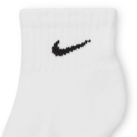 Lot 6 paires chaussettes basses junior Nike Everyday blanc