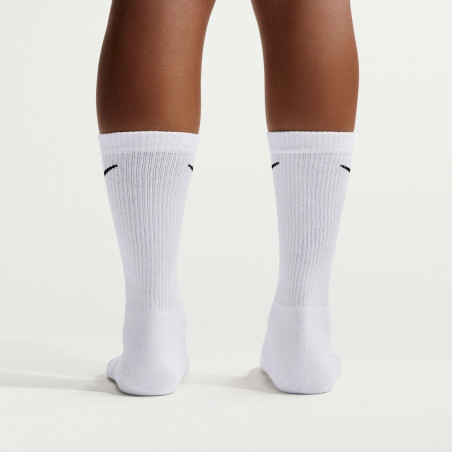 Lot 6 paires chaussettes Nike Everyday Elevated blanc