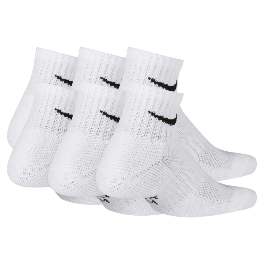 Lot 6 paires chaussettes basses junior Nike Everyday blanc