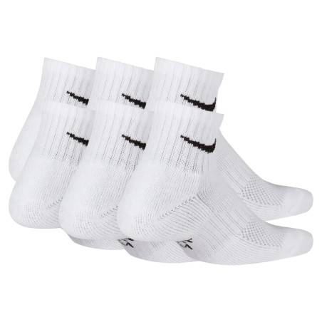 Lot 6 paires chaussettes basses junior Nike Everyday blanc