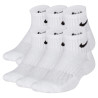 Lot 6 paires chaussettes basses junior Nike Everyday blanc