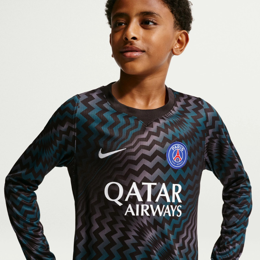 Maillot manches longues gardien junior PSG noir 2026/27