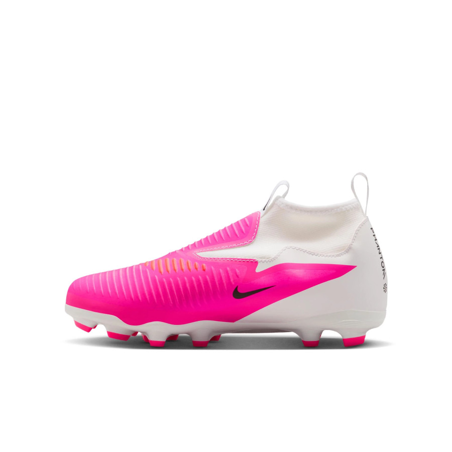 Nike Phantom 6 montante Academy junior FG/MG rose blanc